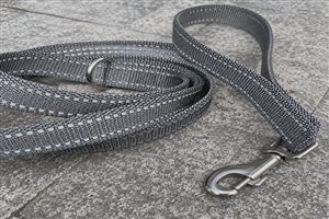 3M reflective dog leash 6ft — full reflective webbing, passive night safety, custom OEM